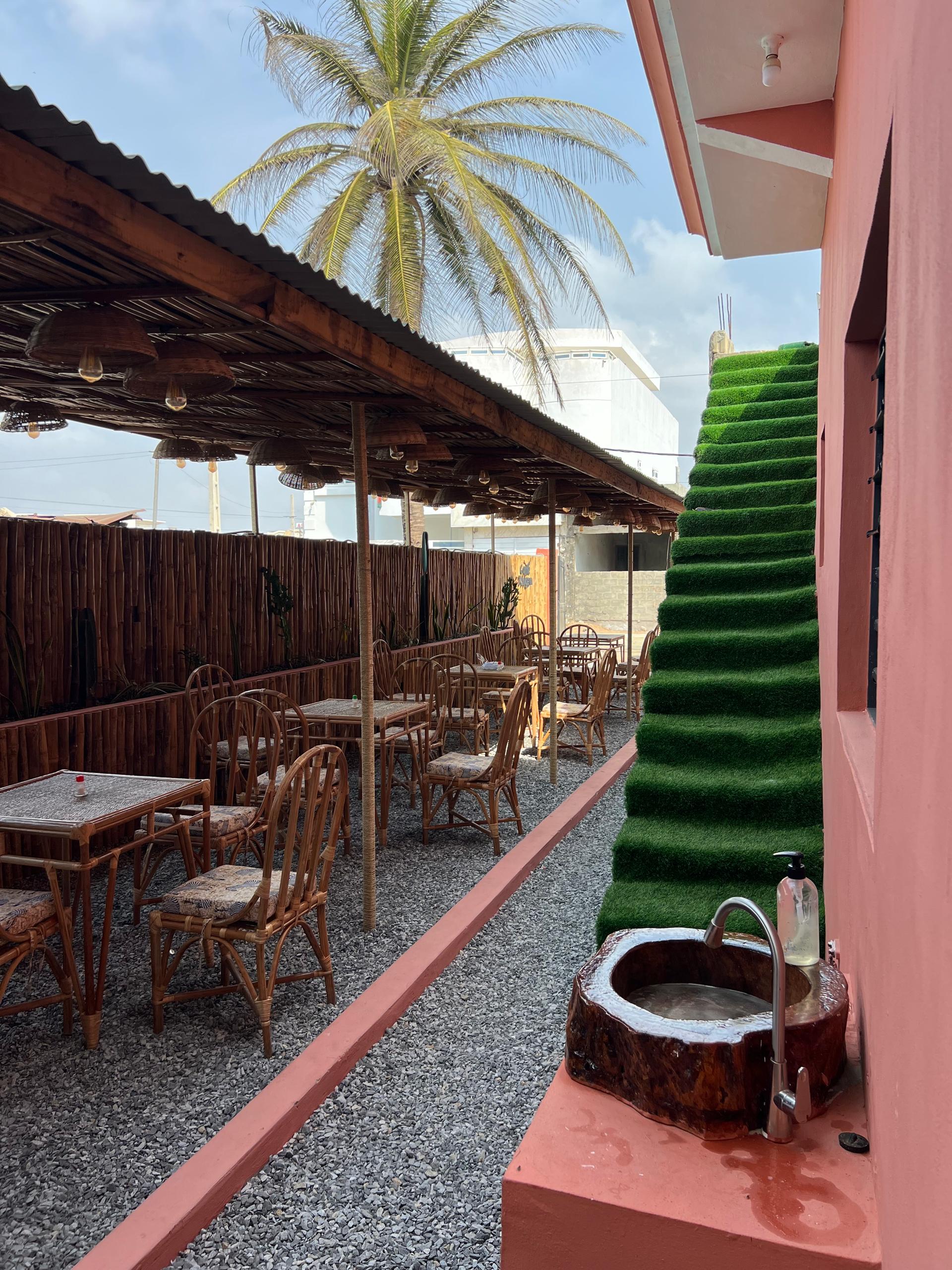 Vue de l'extérieur du restaurant